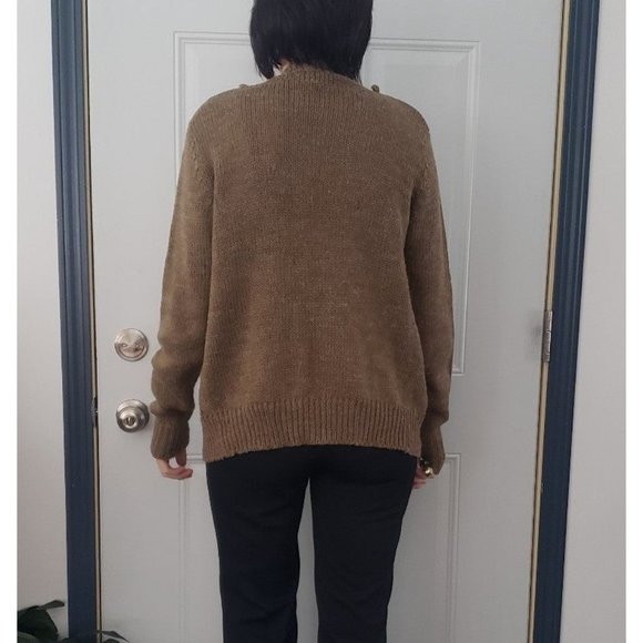 70s‎ Tan Knit Cardigan - Picture 3 of 5